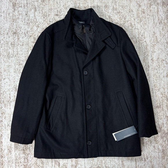 NWT Perry Ellis Wool Blend Pea Coat Jacket Size XL